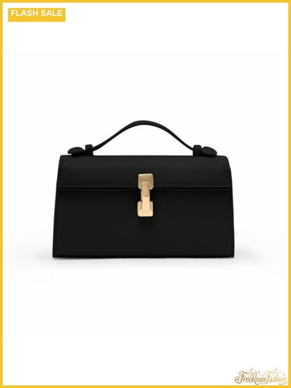 3-in-1 Vegan Leather Clutch - Detachable Crossbody Strap, Evening Bag